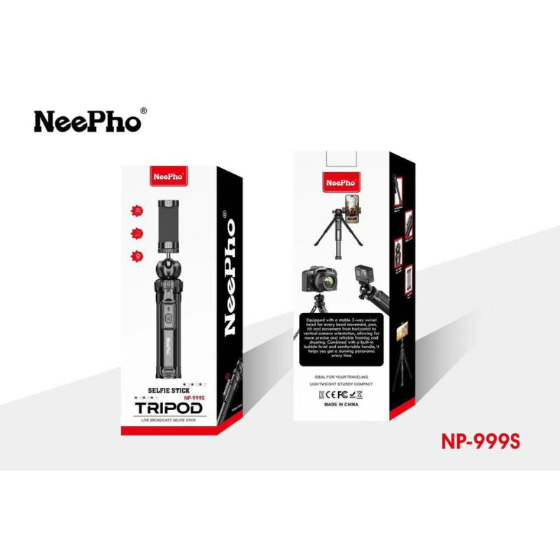 عصا سيلفي وحامل ثلاثي القوائم NeePho NP-999s | التقط كل لحظة بسهولة | الإصدار الأخير