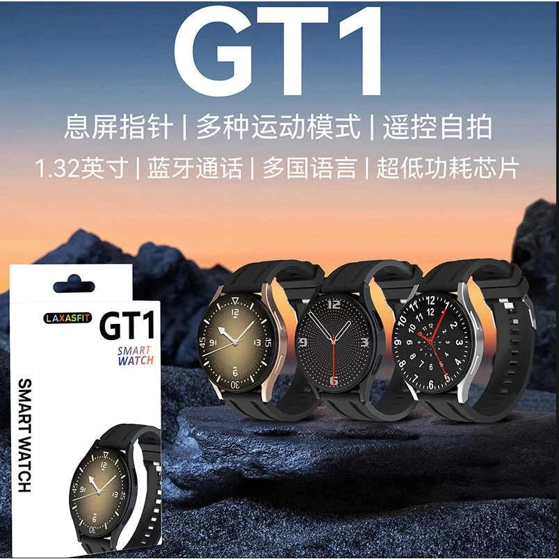 الساعة الذكية GT1 مع مكالمات بلوتوث وشاشة لمس