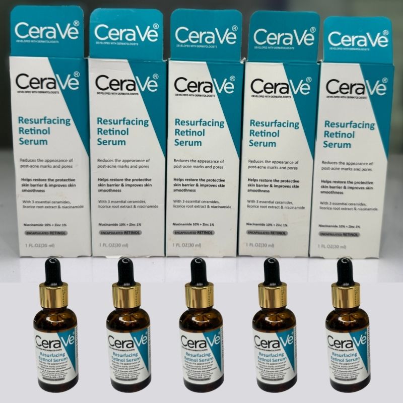 CeraVe سيروم ريتينول مقاوم للعلامات 30 مل | علامات ما بعد حب الشباب، تفتيح وتصغير المسام