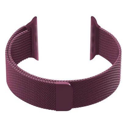 لون البرقوق | سوار Milanese Magnetic Loop لساعة ابل | حزام من الفولاذ المقاوم للصدأ | 42 مم / 44 مم / 45 مم