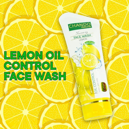 غسول للوجه | غسول الوجه بخلاصة الليمون للتحكم في زيوت البشرة من شاندو ناتشورالز 100 مل منظف لطيف للبشرة الدهنية والمختلطة
