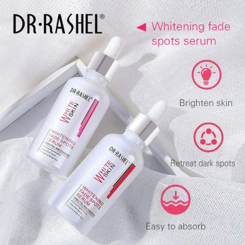 Dr. Rashel Whitening Fade Spots Serum for White Skin | Brightening & Pigmentation Corrector with Arbutin & Niacinamide (50ml) | Imported
