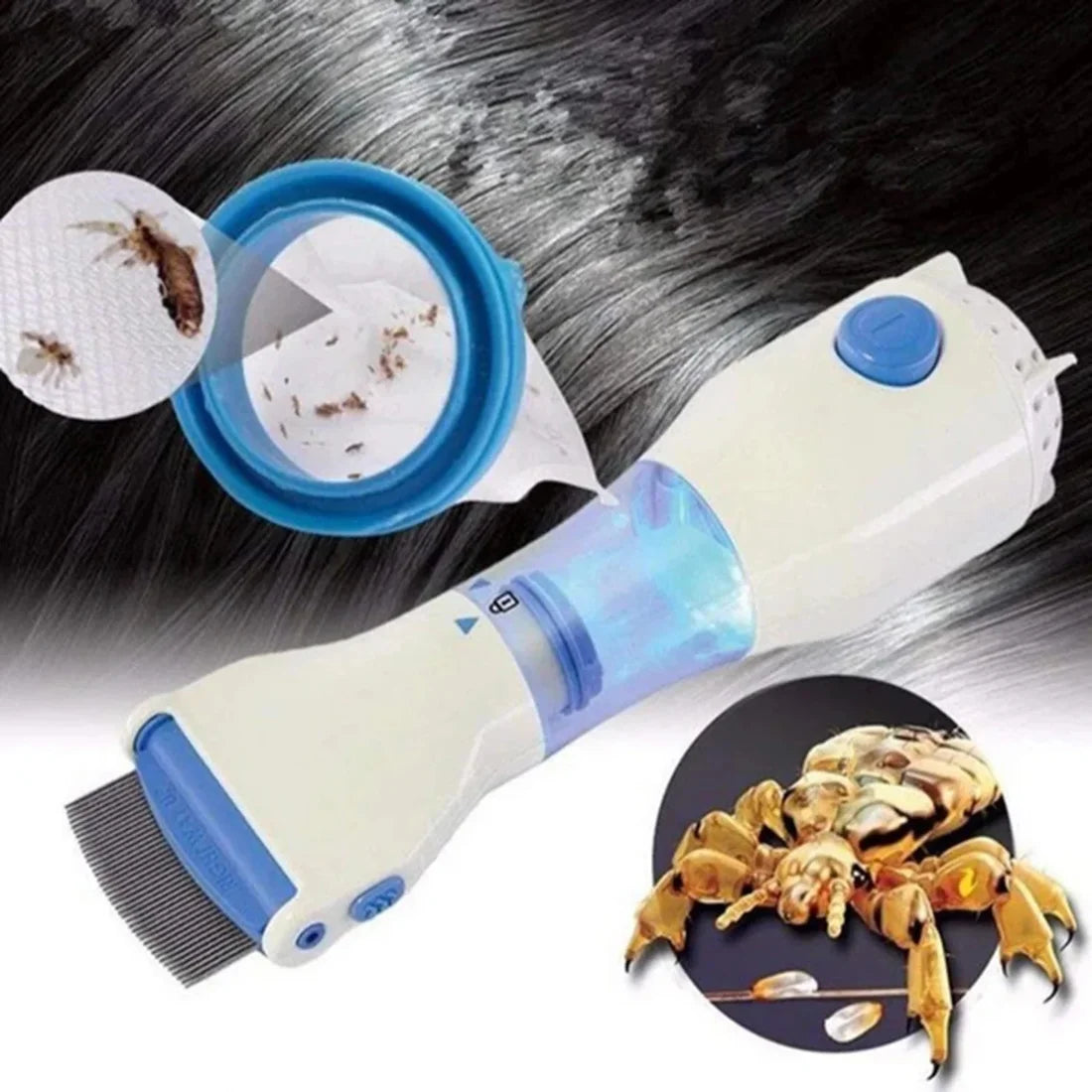 Electric V-Comb Anti Lice Machine | Chemical-Free Safe Lice & Egg Removal Device