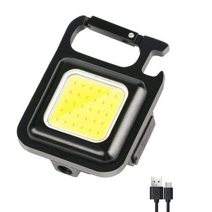 مصباح سلسلة مفاتيح محمول | مصباح LED صغير COB بقوة 500 لومن