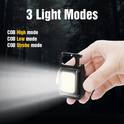 مصباح سلسلة مفاتيح محمول | مصباح LED صغير COB بقوة 500 لومن