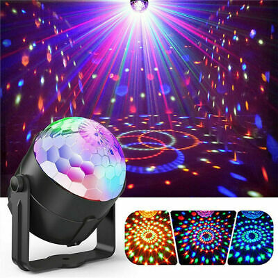 أضواء ديسكو LED للحفلات، كرة سحرية كريستالية، 3 واط، RGB