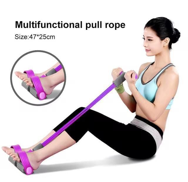 Foot Pedal Latex Tummy Trimmer